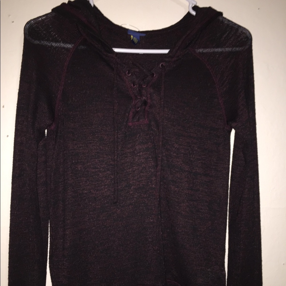 Cute Maroon Zumies Prince Fox Light Hoodie.